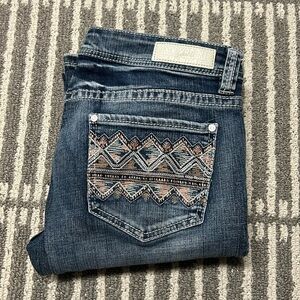Rock & Roll Cowgirl Rival Low Rise Boot Cut Jeans